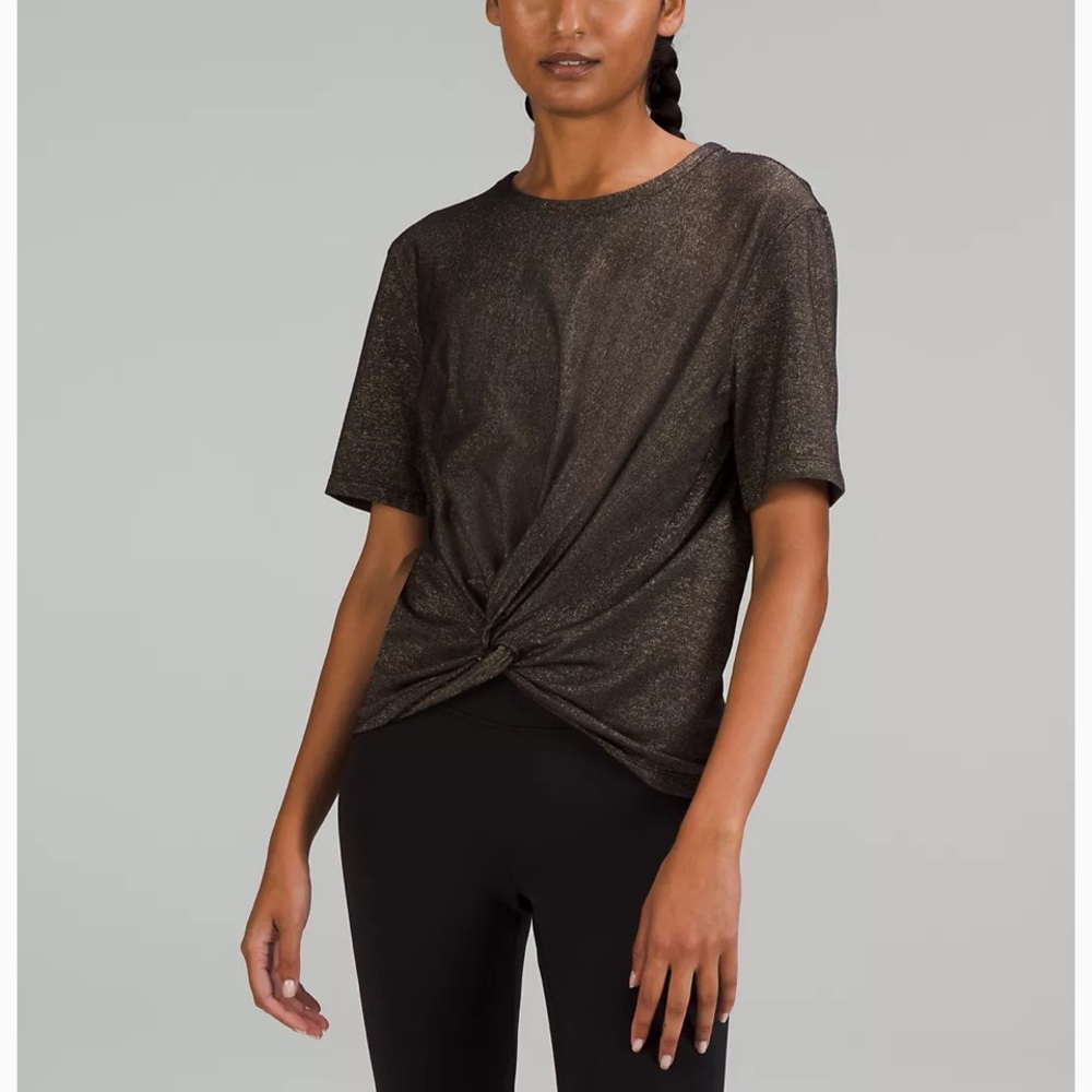 Lululemon short sleeve sparkle shirt